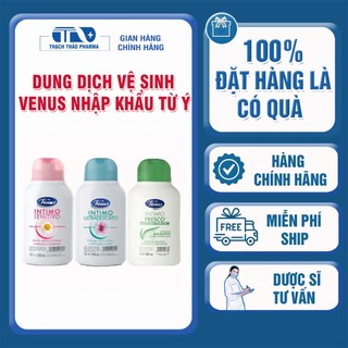 Dung dịch vệ sinh phụ nữ venus intimo nhập khẩu italia - làm sạch dịu nhẹ, an toàn - chai 200ml