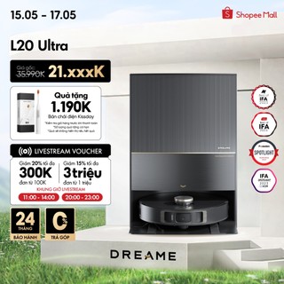 Robot hút bụi lau sàn chuyên dụng Dreame L20 Ultra - Bản quốc tế - BH 24th