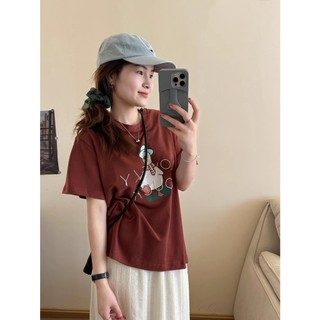 Áo thun nữ in hình thời trang, áo thun nữ cotton mặc hè in hình