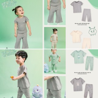 [ CHAANg 2024 MONSTER ] Bộ áo cộc quần dài cho bé