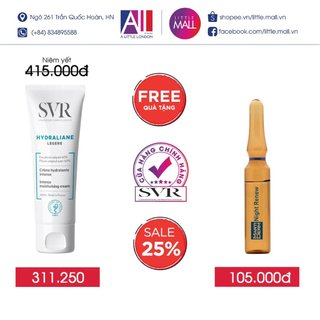 Kem dưỡng ẩm cho da thường và da hỗn hợp SVR hydraliane legere DATE 3.25 40ml TẶNG Ampoule Martiderm (Nhập khẩu)