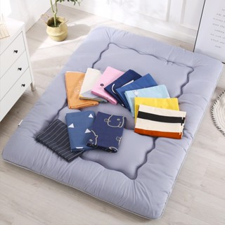 Áo bọc nệm topper, Ga nệm topper có khóa kéo 2 mặt TAKARA  chất liệu cotton đũi  đủ size dành cho nệm từ 10f trở xuống