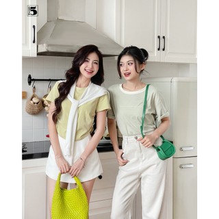 Quần jean nữ Twentyfive ống suông, có túi, có cúc 5788