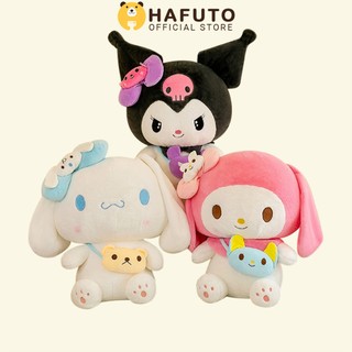 Gấu Bông Kuromi, Melody, Cinnamoroll Hafuto đeo túi chéo đáng yêu