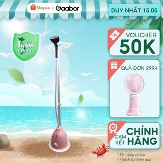 Bàn ủi hơi nước 2in1 GS2000M-PK01A công suất 2000W thương hiệu GAABOR - Hàng chính hãng