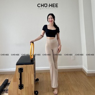[ FEEDBACK KH] Set Áo Jimin đen x Quần Hani loe be xám CHUHEE