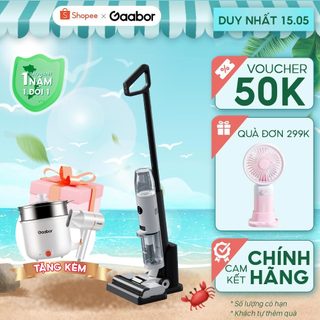 Máy lau nhà hút bụi không dây Gaabor VCF8T-WH01A lực hút 9000PA tự làm sạch thông minh - Chính hãng