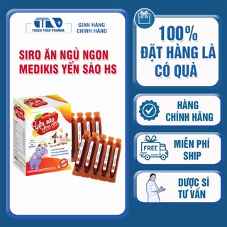 SIRO YẾN SÀO HỒNG SÂM [MUA LÀ CÓ QUÀ] GIÚP KÍCH THÍCH ĂN NGON, NGỦ NGON CHO BÉ MEDIKIDS- HỘP 20 ỐNG