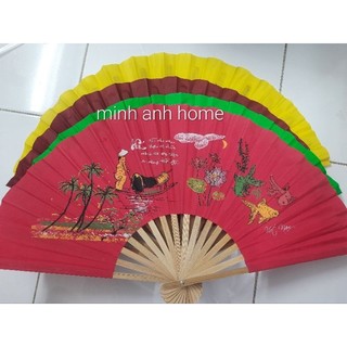Quạt vải dù in Phong cảnh Việt Nam đủ size