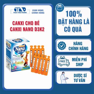 CANXI NANO D3 K2- HƯƠU CAO CỔ - BỔ SUNG CANXI PHÁT TRIỂN CHIỀU CAO CHO BÉ. (HỘP 20 ỐNG)