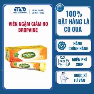 VIÊN NGẬM HO THẢO DƯỢC BROPAINE [MUA 2 TẶNG 1] - GIẢM HO, SÁT TRÙNG HỌNG, TAN ĐỜM, GIẢM KHÀN TIẾNG