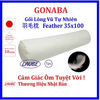 Gối ôm lông vũ tự nhiên Feather 35x100cm