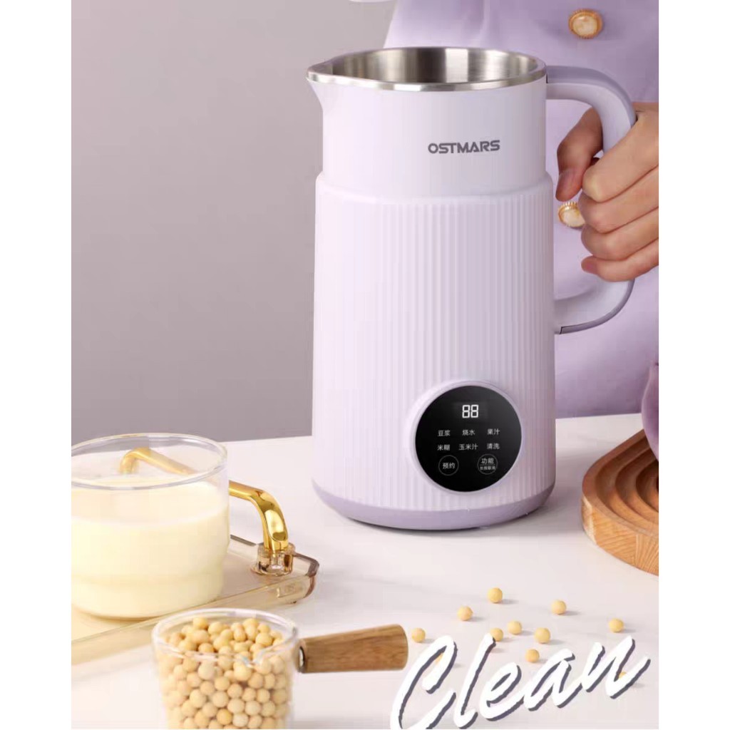 (Sale off )Máy Làm Sữa Hạt OSTMARS , Máy Nấu Sữa Hạt Chính Hãng 800ml - máy đa năng 8 Chức Năng Xay 