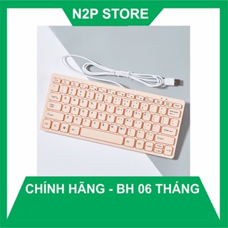 Bàn phím mini K1000 màu hồng màu trắng màu đen - USB chính hãng full box nhỏ gọn như bàn phím Laptop (Đen, Trắng, Hồng)