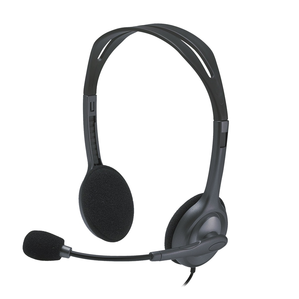 Tai nghe chụp tai Logitech H111 có dây 1 jack 3.5mm có mic chính hãng bảo hành 24 tháng | BigBuy360 - bigbuy360.vn