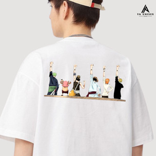 Áo phông nam nữ One Piece 100% cotton 230gsm thấm hút mồ hôi - Áo thun anime đảo hải tặc 100% cotton unisex