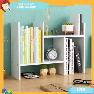 Kệ Gỗ Mini Lắp Ghép, Giá Sách Để Bàn Làm Việc, Kệ Đỡ Màn Hình Laptop Đa Năng Tháo Rời Đa Chiều