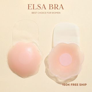 Miếng Dán Nâng Ngực Silicon ELSA BRA Siêu Êm Dán Ti Tai Thỏ Mềm Mại Tái Sử Dụng Nhiều Lần - 0100