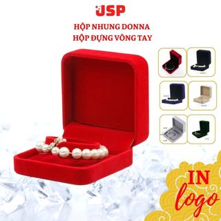 Hộp đựng vòng tay JSP nỉ nhung nhận in Logo hộp vòng tay nhiều màu hộp đựng lắc tay