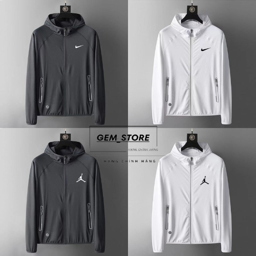 Áo Khoác NIKE & JODAN Thể Thao Cao Cấp 1 Lớp Chống Nắng Có Mũ Trùm thoáng Khí Cho Nam Nữ Siêu Mát GEM_STORE D03