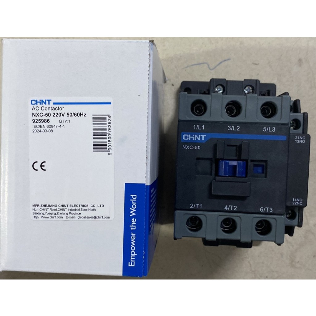 (Chint) Contactor 3P NXC -40-220 , NXC-40-380 ,NXC-50-220 , NXC-50-380 , NXC-65-220 , NXC-380