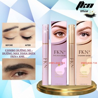 Combo 2 lọ serum dưỡng mi, dưỡng mày FKN+ 6ml/lọ giúp mày rậm mi dài và dày hiệu quả sau 15 ngày sử dụng-FKN OFFICIAL03
