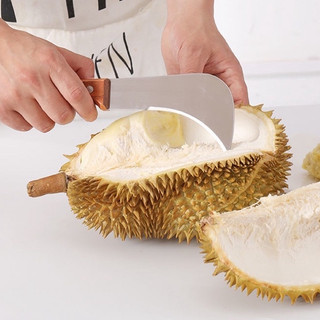 Dao inox cán gỗ khui sầu riêng