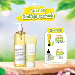 Bộ đôi sản phẩm làm sạch da GRAYMELIN  Dầu Tẩy Trang Hoa Cải và Gel Tẩy Da Chết  Pineapple Mild Peeling