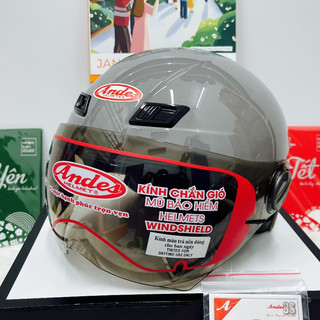 Mũ bảo hiểm andes 109 kính /lòng nón tháo giặt.