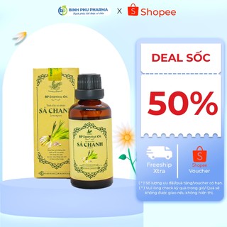 Tinh dầu sả chanh BP ESSENTIAL OIL hương thơm tự nhiên, giúp thư giãn, khử mùi hôi, cải thiện giấc ngủ - chai 50ml