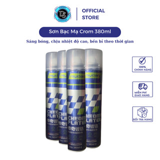 Sơn Bạc Mạ Crom Sơn Xịt Mạ Chrome Sáng Bóng 380ml