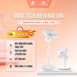 Quạt Tích Điện Thông Minh Gen 2S, Gen 3, Gen 3 Pro Lite Xiamo Tích Điện 24h, Khử Khuẩn, Bảo Hành 12 Tháng