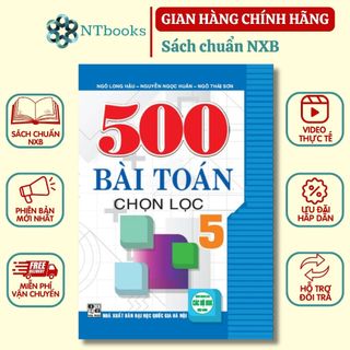 Sách - 500 bài toán chọn lọc lớp 5