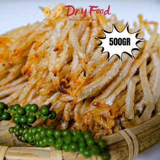 Khô cá thiều dry food, cá khô tẩm gia vị hàng chất lượng loại 1 hũ vuông 500g