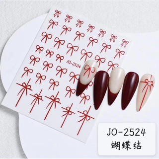 Stick nơ dán móng hình dán móng nơ làm nail