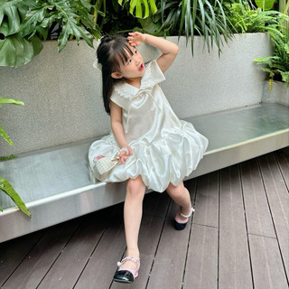 Đầm công chúa cổ ren tiểu thư V0102