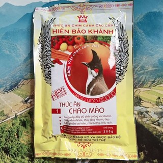 Cám chim chào mào Hiển Bảo Khánh số 1, 2, sao (dưỡng, căng lửa, hót, thay lông, thi đấu, mồi )