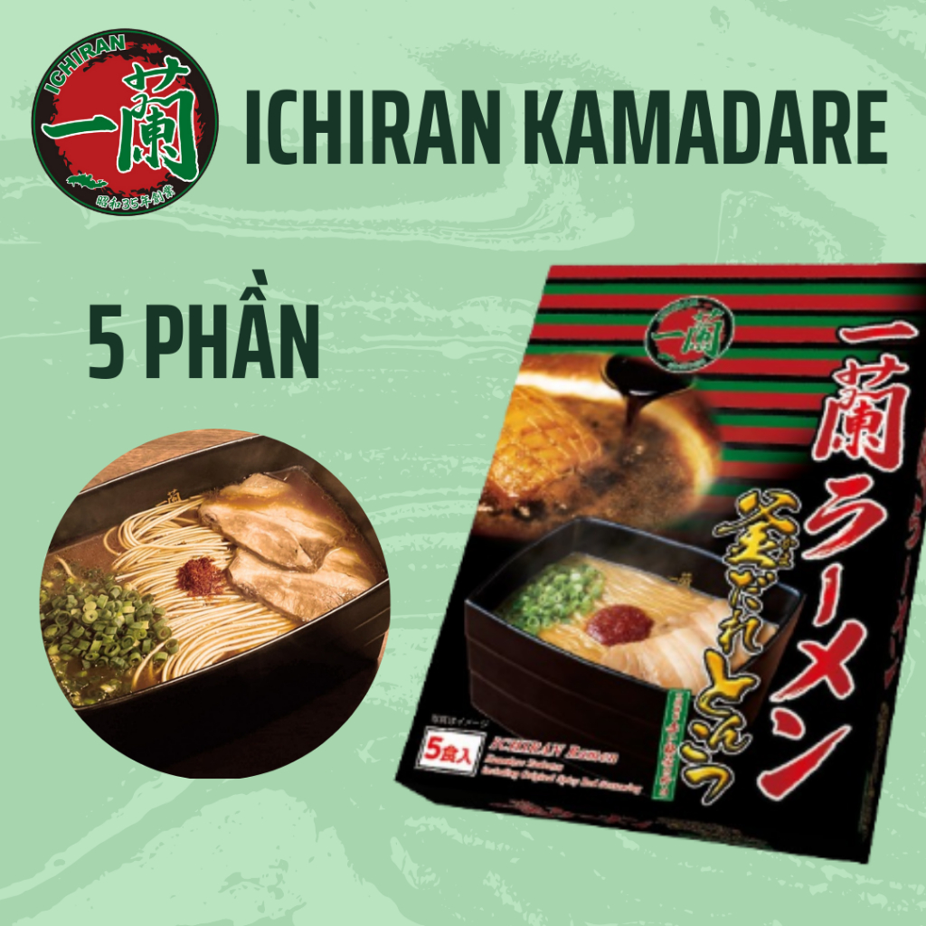 MÌ ICHIRAN KAMADARE TONKOTSU - Ichiran Ramen Kamadare Tonkotsu (5 PHẦN)