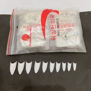 Móng nối nhọn ngắn làm nail