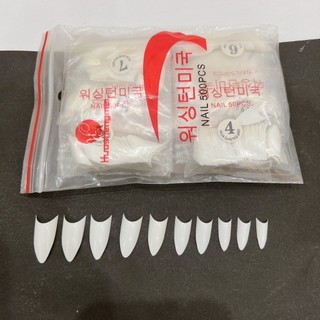 Móng nối nhọn ngắn làm nail ( túi 500 móng)