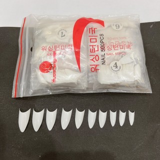 Móng nối nhọn ngắn làm nail ( túi 500 móng)