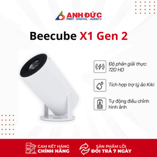 Máy chiếu mini beecube x1 gen 2, độ phân giải hd 720p - bảo hành chính hãng 12 tháng