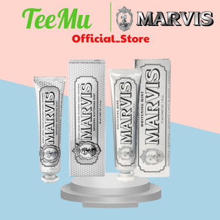 Kem Đánh Răng Marvis 85ml Whitening Mint Toothpaste Giúp Làm Trắng, Thơm Miệng Và Đánh Bay Mảng Bám