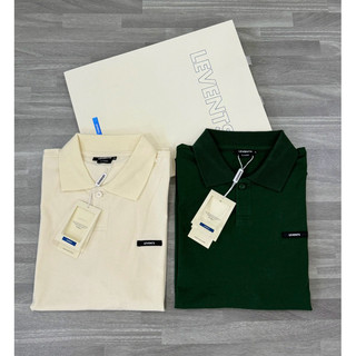 Áo Polo Le.vents Classic Hai Màu Xanh Green / Cream Oversize