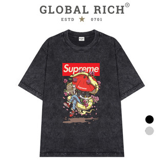Áo Thun Wash Global Rich Premium Supreme Python Flower