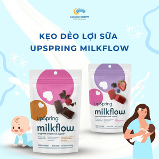Kẹo dẻo lợi sữa Upspring Milkflow cho mẹ sau sinh 2 vị