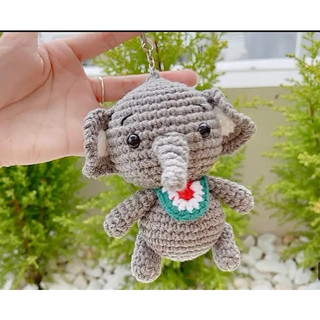 Con voi bằng len, móc khoá con voi , quà tặng handmade🐘🐘