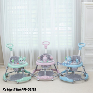  Xe Tập Đi Thỏ Baby Walker PM-02135 Cho Bé Thiết Kế Mới Nhất Full Trọn Bộ Đầy Đủ Tay Cầm Và Tấm Lót Chân 