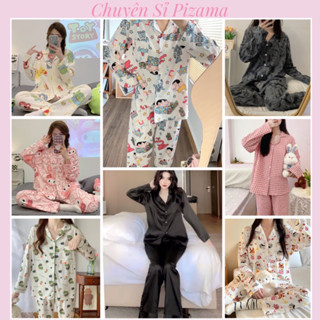 Bộ ngủ pizama dài tay kate Thái loại 1 yêu luôn