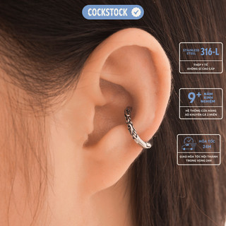 Khuyên tai vòng Daruma Hoop Earring CockStock